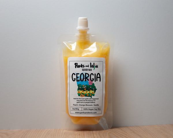 Georgia State Squish Wax | Georgia Wax Melts | Parks and Wick