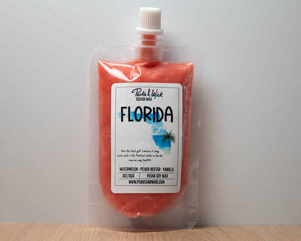 Florida State Squish Wax | Florida Wax Melts | Parks and Wick