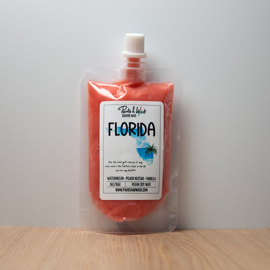 Florida State Squish Wax | Florida Wax Melts | Parks and Wick