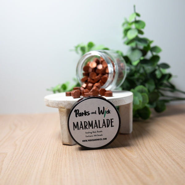 Marmalade Wax Seal Beads | Marmalade Seal Beads | Parks and Wick