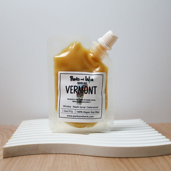 Vermont State Squish Wax | Vermont Soy Wax | Parks and Wick